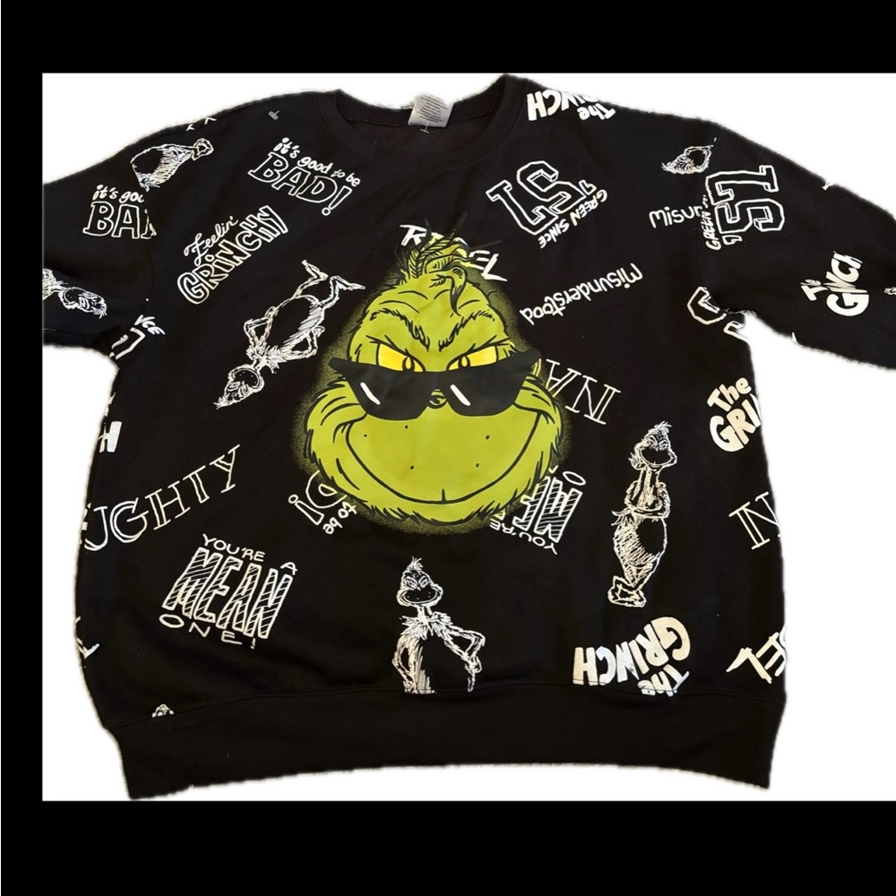 Black Grinch Graphic Sweater